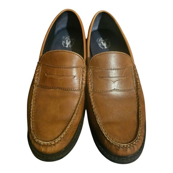 COLE HAAN Grand OS Pinch Maine Classic Brown Leather Loafers - Size 9 - Picture 2 of 9